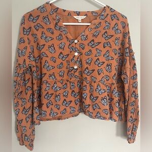 Simply Southern Butterfly Babydoll Top